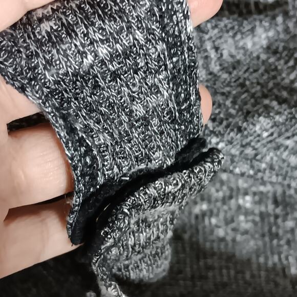 Charlotte Russe Bodysuit Size Medium Marled Gray Long Sleeve High Neck - Picture 5 of 8